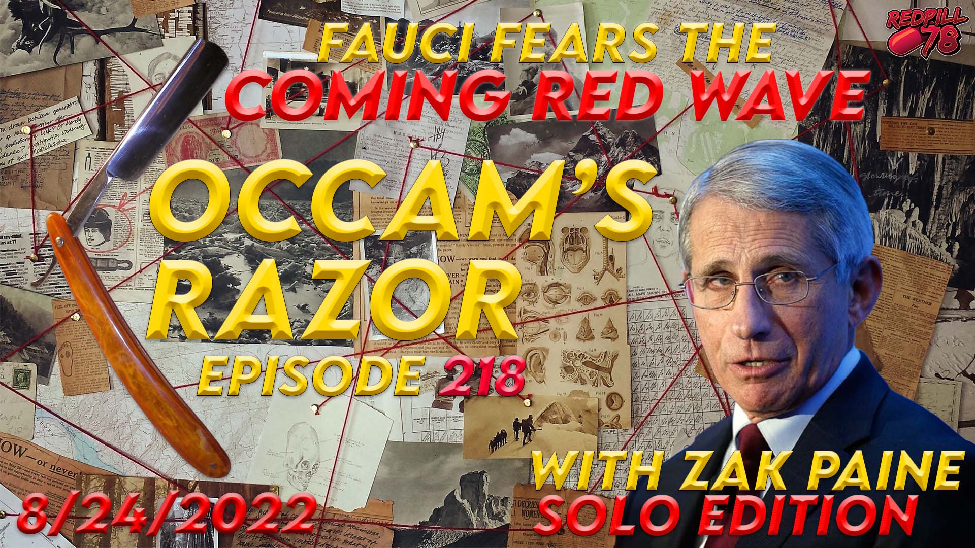The Crimes of Tony Fauci: Today @ 1PM on Occam’s Razor Ep. 218