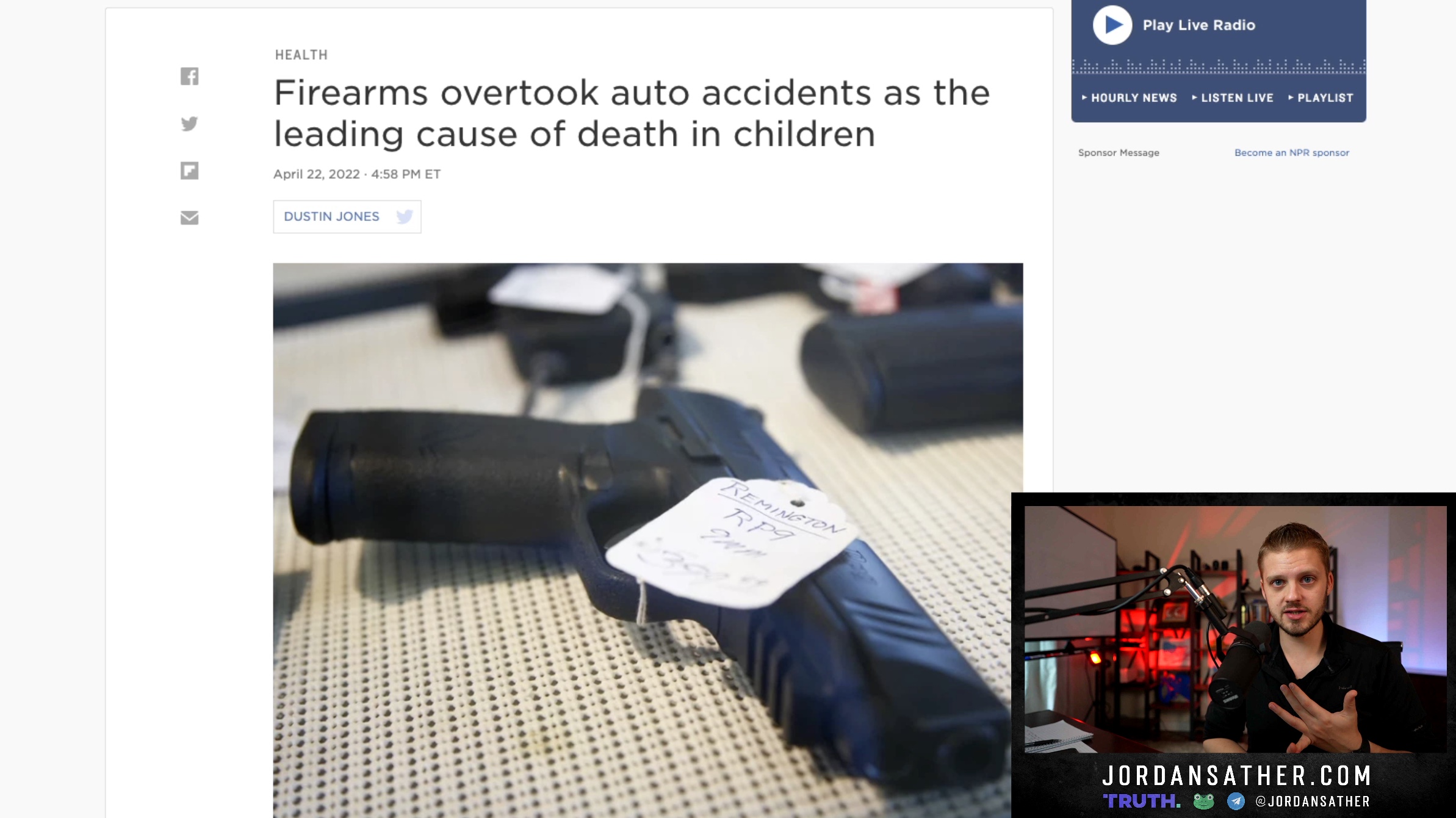 Watch the CDC Manipulate Stats to Push The "More Kids Are Dying From Guns Than Ever!" Narrative