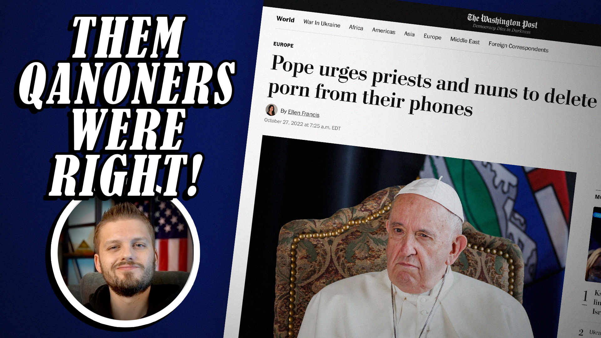 Pope Tells The Clergy To DELETE THEIR P0RN!!